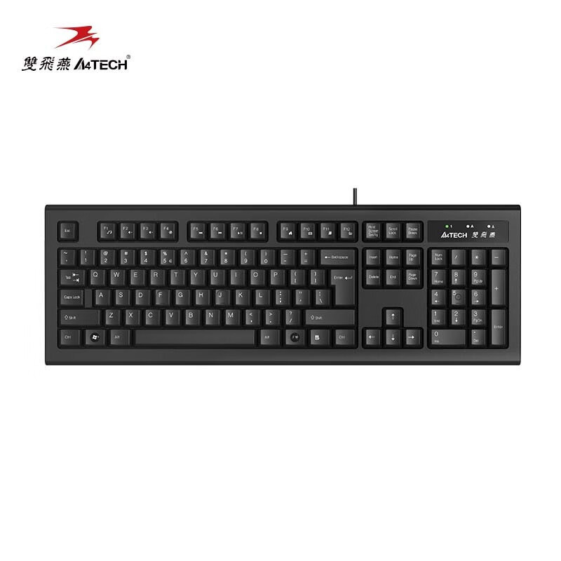 Double Swallow (A4TECH)KR-85 Wired Keyboard for Desktop Notebook Office USB Wired Keyboard