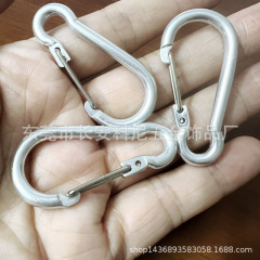 供給 No. 5 ひょうたん型スチール ワイヤー バックル アルミニウム合金スプリング カラビナ フック バックル S 字型クイック フック キー チェーン