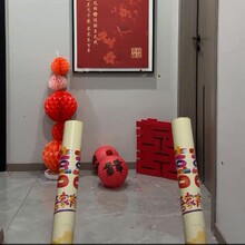 60CM 新款彩绘结婚手持礼花筒结婚专用花瓣羽毛礼炮婚礼彩纸系列
