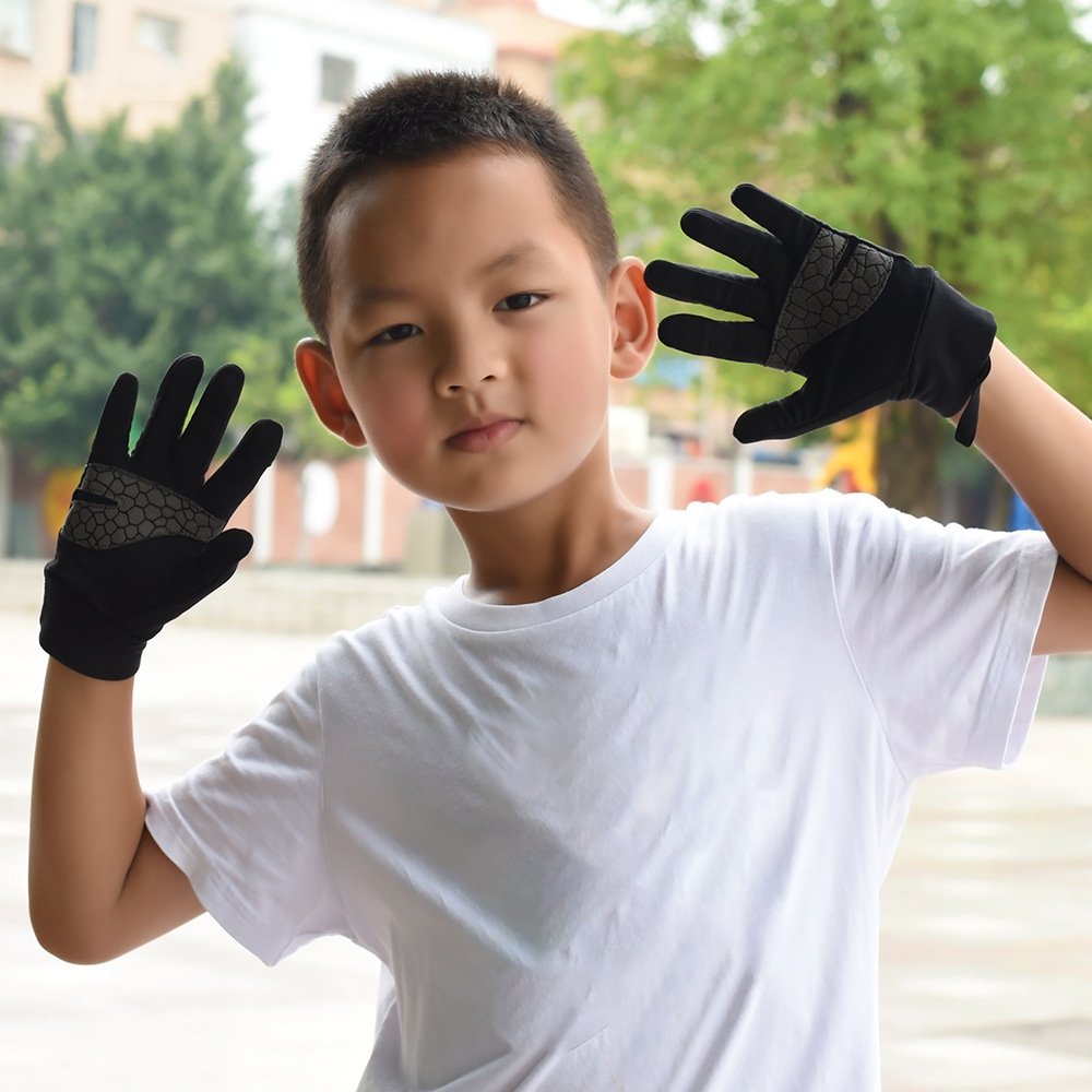 Nuevos 4-12 años de edad guantes de correr para niños guantes de montar en bicicleta para niños guantes deportivos para niños al aire libre