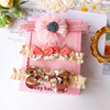 Hair accessory girl's, headband for early age, set, gift box suitable for photo sessions, Korean style