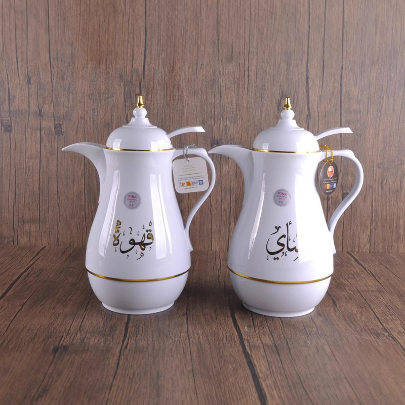 EJSHE Middle East style coffee pot teapot thermos flask Arab countries best-selling thermos long mouth white gallbladder EJSHE Middle East style coffee pot teapot thermos flask Arab countries best-selling thermos long mouth white gallbladder