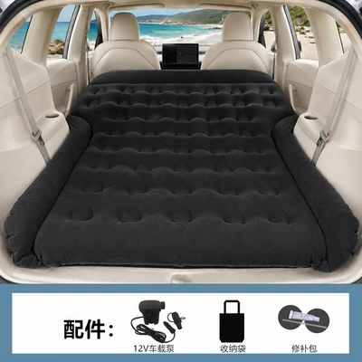 Trunk Mattress, Suv Car Backseat Bed, Car Inflatable Mattress, Car Rear Seat Sleeping Pad, Leveling Pad, Road Trip Essential (Vehicle-mounted inflatable bed) - n-model-upgraded-and-enlarged-black