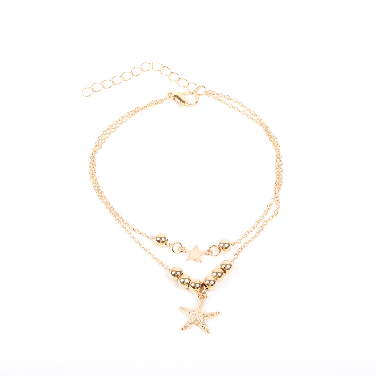 (Cross-border trading), fashionable metal beach marine ankle bracelet, accessory, simple and elegant design
