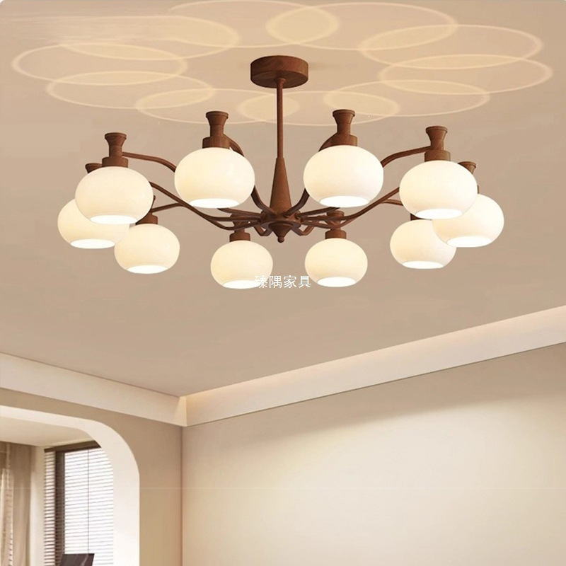 Lámpara de la sala de estar de estilo medieval atmósfera americana comedor sala de estar luces principales retro francesa Nanyang estilo lámparas de dormitorio