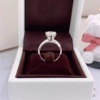 Classic ring with stone, Japanese and Korean, one carat