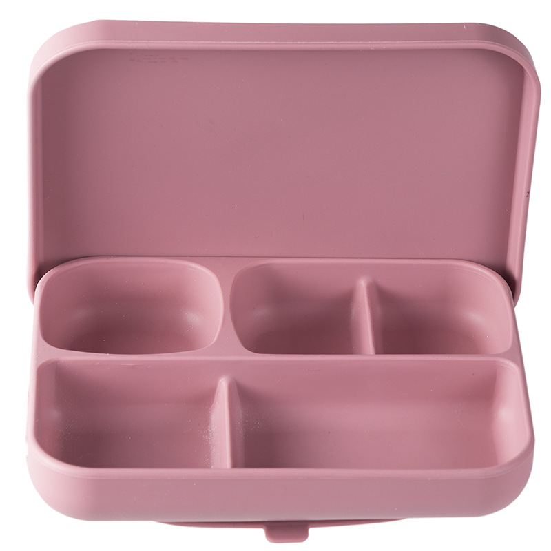 Children's Baby Silicone Dinner Plate Box With Cover
