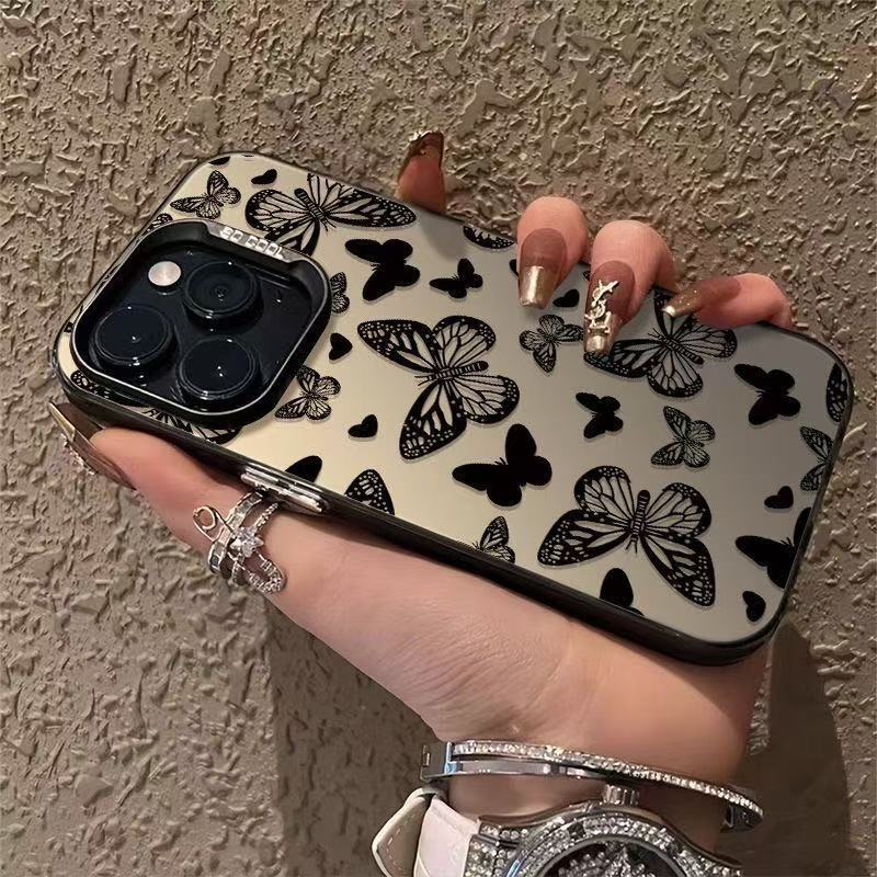 Nuevas mariposas múltiples para iPhone 16 funda para teléfono móvil Apple 15promax/14 anti-caída 13pro12 Japón y Corea