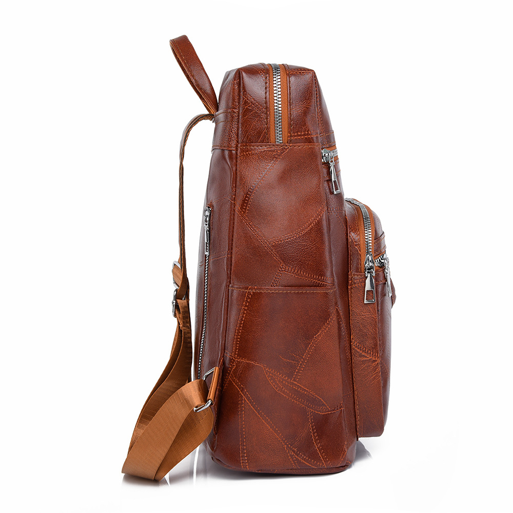 Mochila transfronteriza de gran capacidad súper caliente para mujer 2024 nuevo estilo europeo y americano retro para mujer mochila de viaje de un solo hombro al por mayor