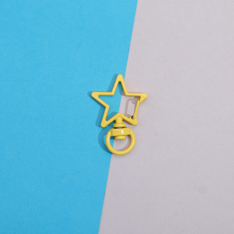 カラフルな五芒星バックルハングバックル手作り DIY バッグペンダント保護カバーキーホルダーペン文具カップアクセサリー|undefined