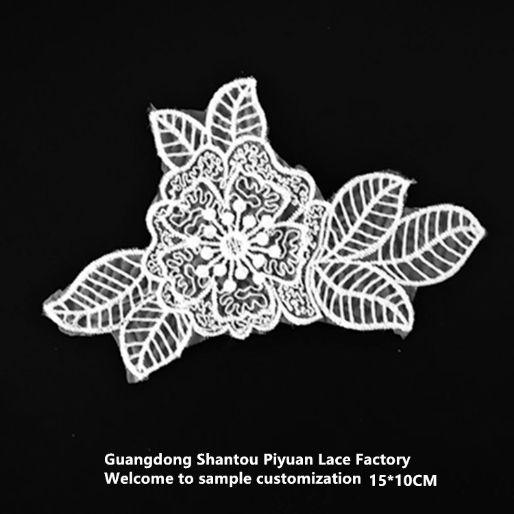 绣花厂 玫瑰花朵 内裤绣花花边 丁字裤蝴蝶花片 三点式玫瑰花片