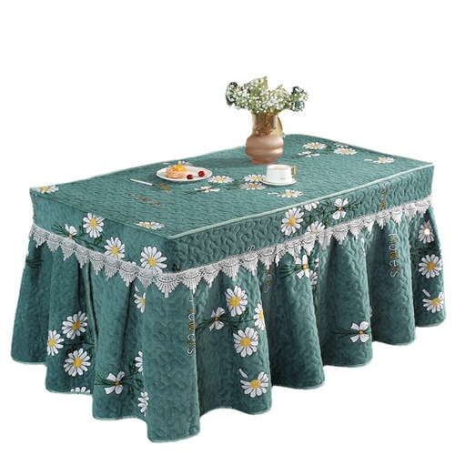 Fire pit table cover winter quilted thick fire pit cover for round coffee table heating table electric stove cover