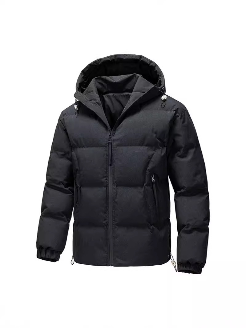 Men's Down Jacket Hooded Thick Padded Winter Coat For Men_voghion.com