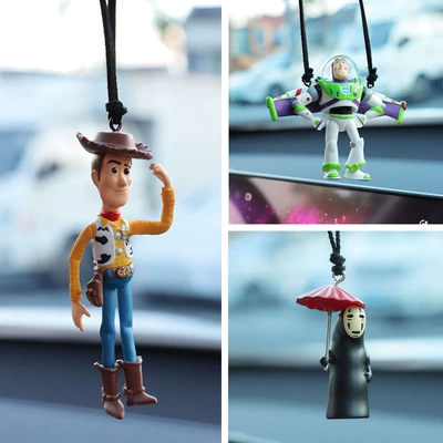 Qorxulu Totoro Buzz Lightyear Çətir Sevimli Ruh Avtomobil Kulonu