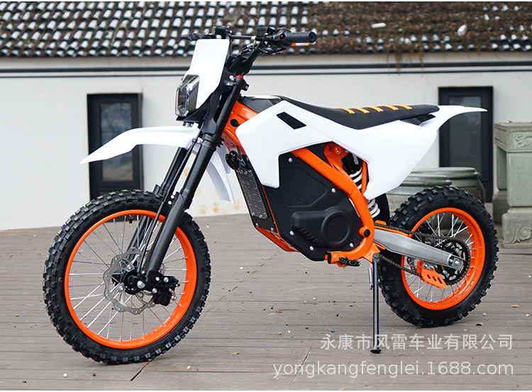 European and American Cross-Border Electric Off-Road Motorcycle 72V5000W Large-Scale Mountain Racing Light Peak Lithium Battery Electric Off-Road Vehicle