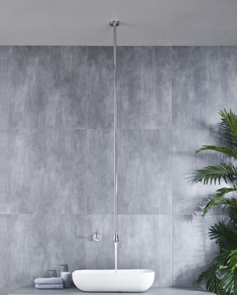 Kaiping Youjia Sanitary Ware Creative water Drop Ceiling Faucet, Suspended ceiling faucet, concealed column basin, suspended faucet 30593 undefined