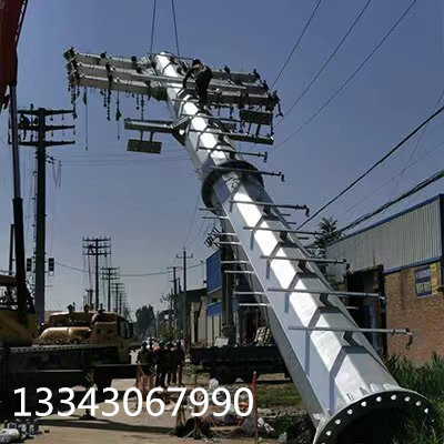 高压线路电力钢杆 终端钢管杆 15米输电钢杆 耐张钢制电力塔批发