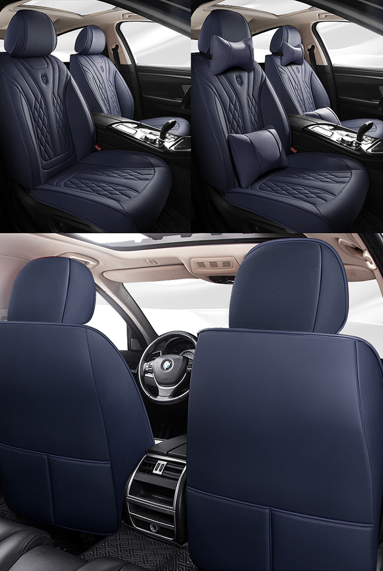 2026 New Model Full Leather Breathable Business-Style Universal Four-Season Full-Cover Car Seat Cushion Cover