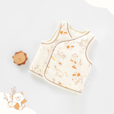 baby Vest Spring and autumn season keep warm jacket coat pure cotton Vest Child folder Cotton vest baby clothes waistcoat