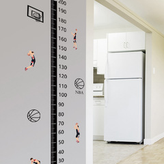 New LW-G17 Basketball Height Sticker for Kids' Room, Living Room Home Decor, Measurable Height Gauge, Removable