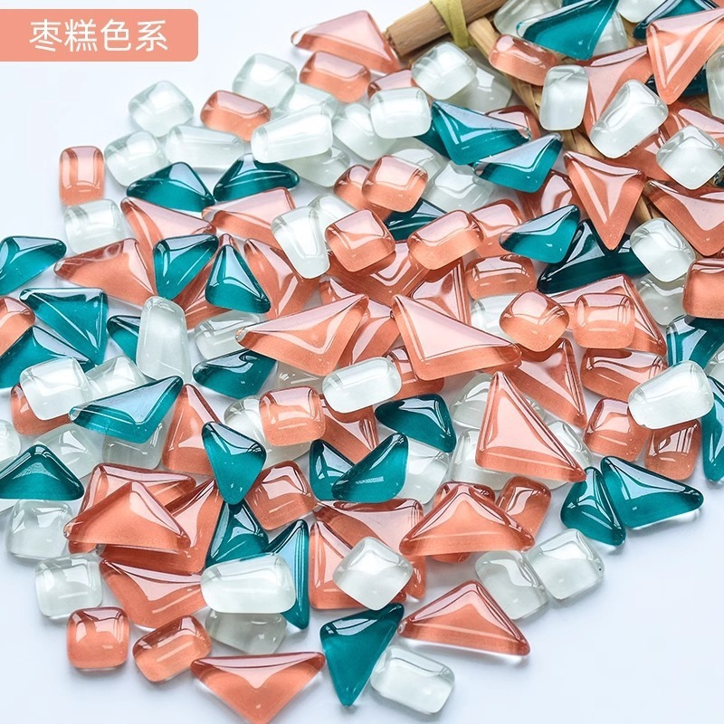 200克diy多元闪粉马赛克集合水晶自由石玻璃儿童手工材料颗粒|undefined