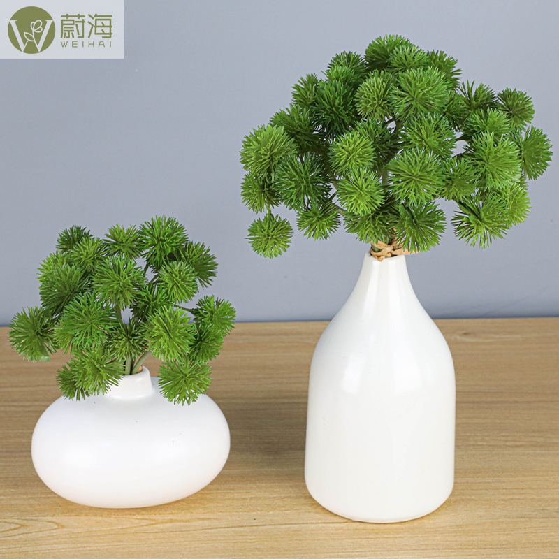 假花 6支/扎蒲公英果毛毛球家居装饰 插花婚庆仿真果子价格优惠