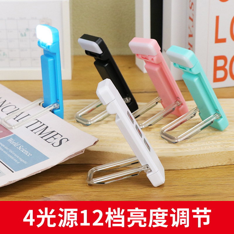 3 Interruptor de carga USB luz de lectura LED Tarjeta de libro de luz con clip de luz cálida luz blanca ajustable marcador portátil