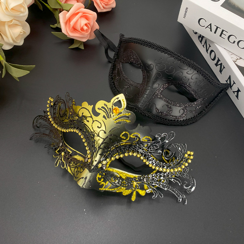 Transfronterizo suministro directo máscara de cabeza plana pintada Amazon Carnaval espectáculo de cine y televisión baile máscara de mitad de cara props