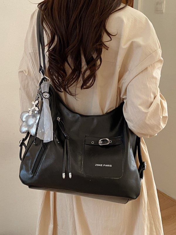 Bolsas de tendencia transfronteriza de gran capacidad para mujeres 2026 nueva moda coreana multipropósito mochila de viaje ocio bolsa de mano image 5