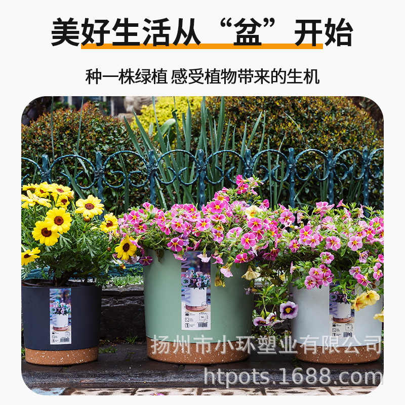 水培アンソニー怠け者植木鉢デスクトップ樹脂吸水室内ベランダデスクトップシンプル緑植虎皮蘭植木鉢|undefined