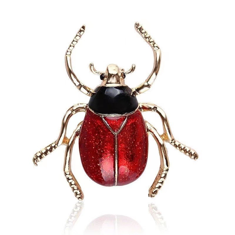 Alloy Material Retro Pin Animal Insect Alloy Enamel Unisex Brooches