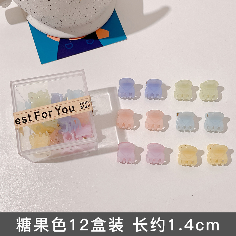 Cabeza de princesa negra pequeña clip de agarre de la frente de la mujer clip de cabello pequeño clip de cabello clip de cabello tocado