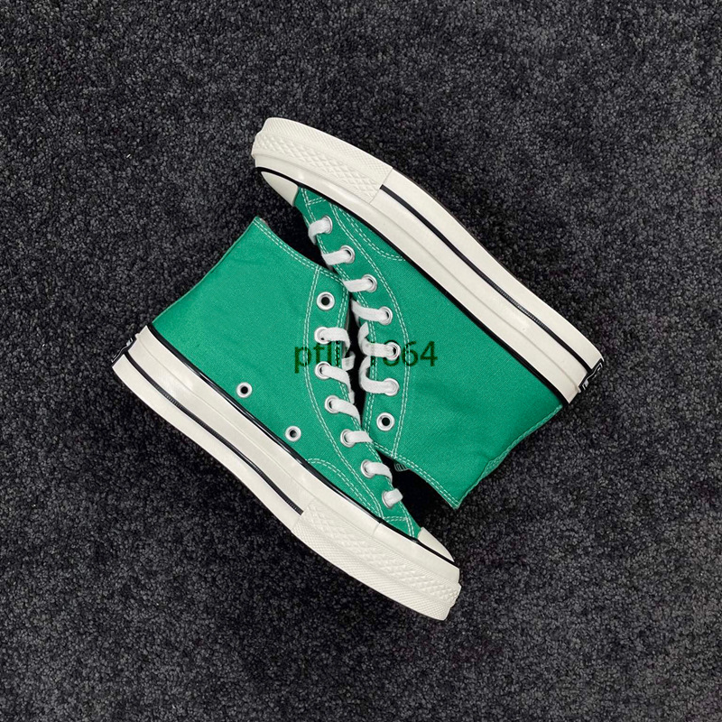 Auténticos zapatos de hombre Meiqi Converse aj 1970s zapatos de mujer zapatos de lona zapatos altos cremosos azules vulcanizados originales puros image 15