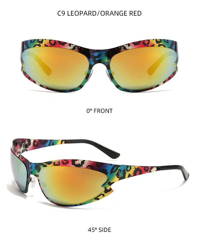 Sports Camouflage Pc Special-shaped Mirror Full Frame Men's Sunglasses display picture 13
