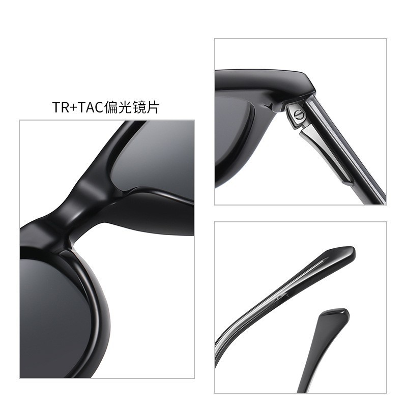 2021 nuevas gafas de sol de los hombres de moda gafas de sol polarizadas TR3601 primavera pierna pin gafas de sol de diseño propio