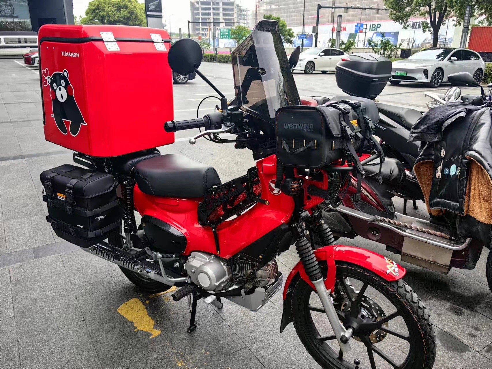 Factory Direct Sales Large Anti-Shake Scooter Durable Large-Capacity Tail Box Special Box for Delivery Riders for Food Delivery