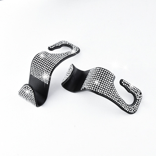 Cross-border car hook diamond pendant creative rear seat backrest hanging hidden hook car car hook