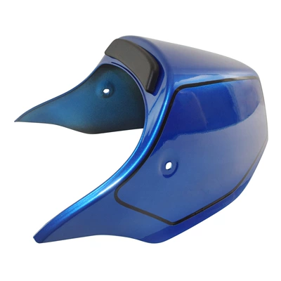 Wind Deflector, Rear Hump | Motorcycle front windshield - rear-tail-cap-blue