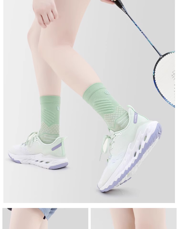 Women's Thickened Terry Cloth Mid Calf Socks For Spring/Summer Pure Cotton Sports Socks Suitable For Running Basketball And Badminton_desvips.com