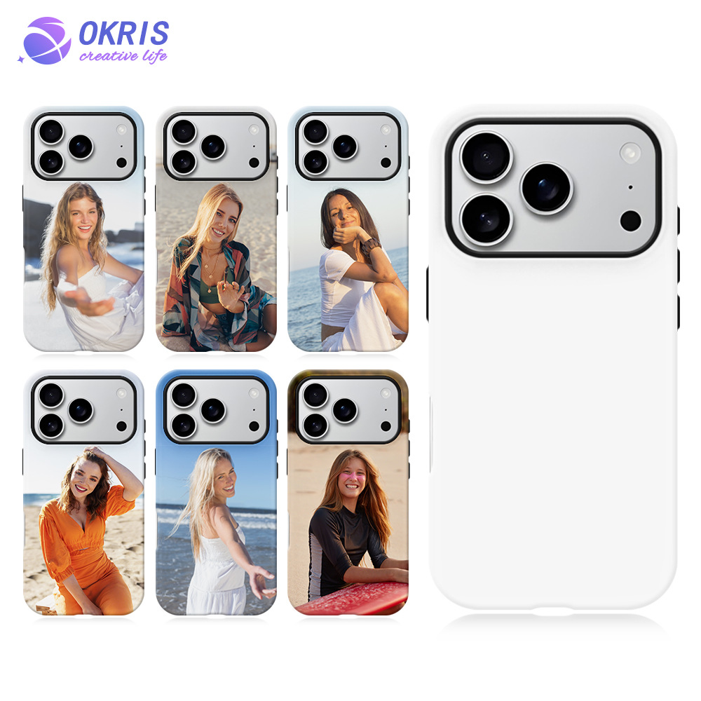 热转印3D菲林二合一空白手机壳适用于苹果iphone17系列/来图印制