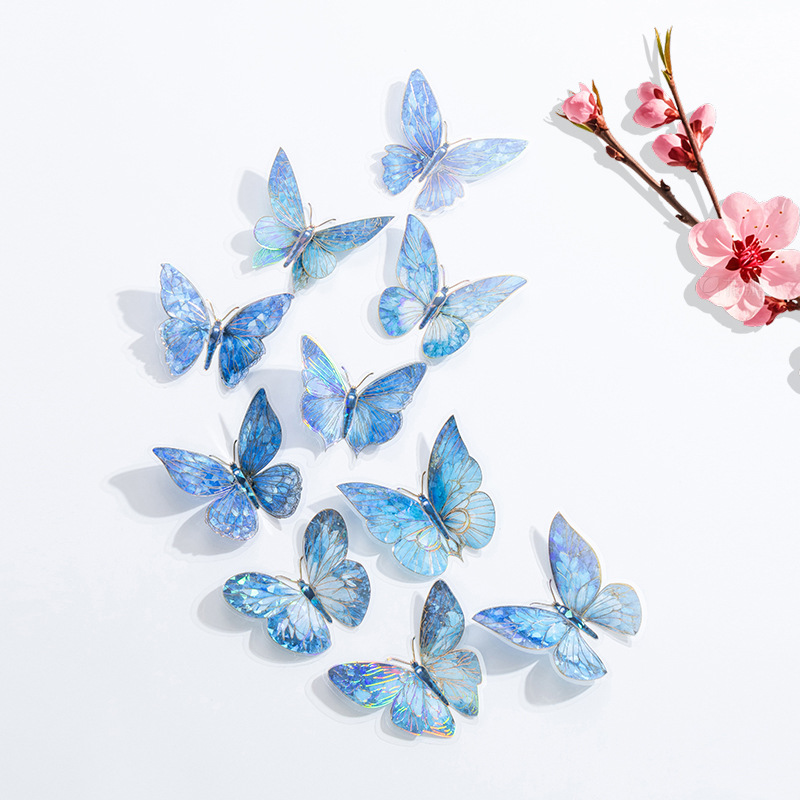 Estampado de oro mariposa 3D estereoscópico pegatinas de pared boda fiesta de cumpleaños hogar fondo decoración de pared pegatinas de alto nivel diy image 6