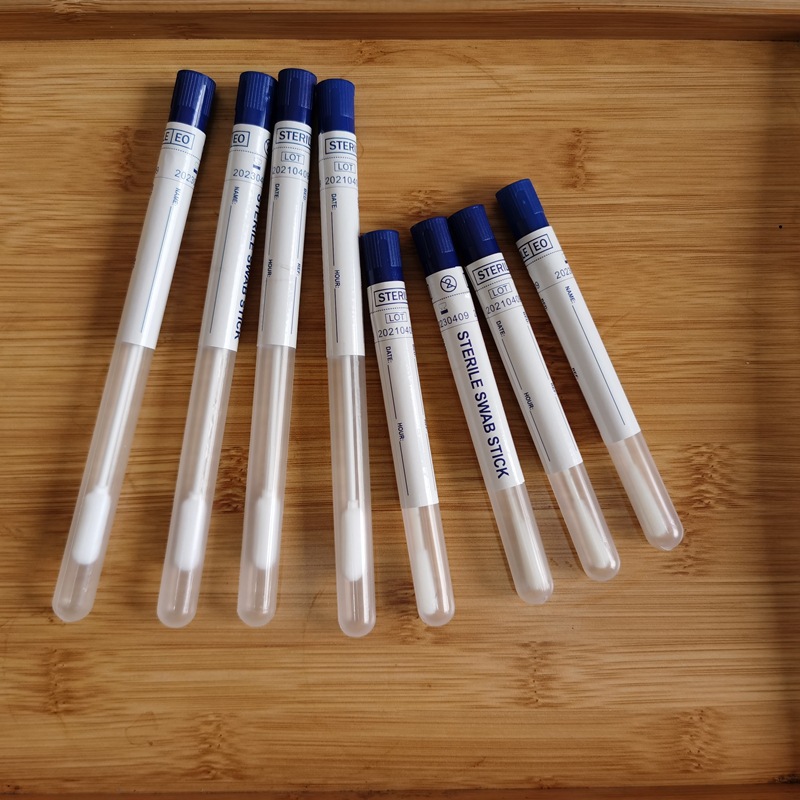 厂家供应一次性塑胶软管拭子采样管