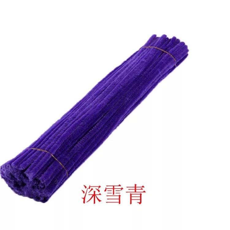 Fabricantes monocromáticos de lana verde DIY barra de torsión de lana de raíz de peluche infantil puzzle 24 colores 100 juguetes hechos a mano