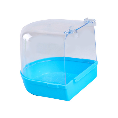 Bird bathing box, cage accessories for parrots, finches, peonies, cockatiels, macaws, large size bird bathing equipment