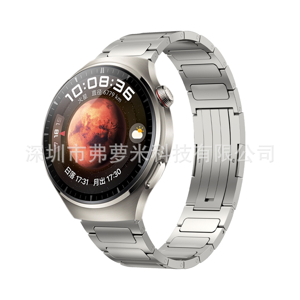 Adecuado para samsung huawei porsche GT correa de reloj de titanio aleación de titanio huawei hebilla de salto hebilla de tortuga en forma de I correa de reloj