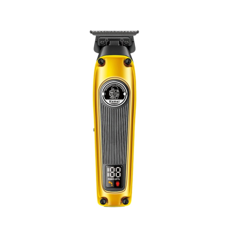 Cortadora de Pelo Profesional Kemei Cross-Border sin Escobillas, Recortadora Eléctrica de Metalurgia de Polvo para Peinado KM-1855