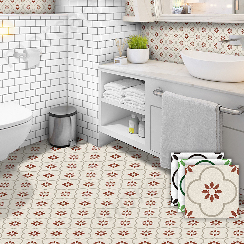 Foyer Corridor Ornament Versatile Retro fresh Tile kitchen a living room TOILET environmental protection autohesion Floor stickers