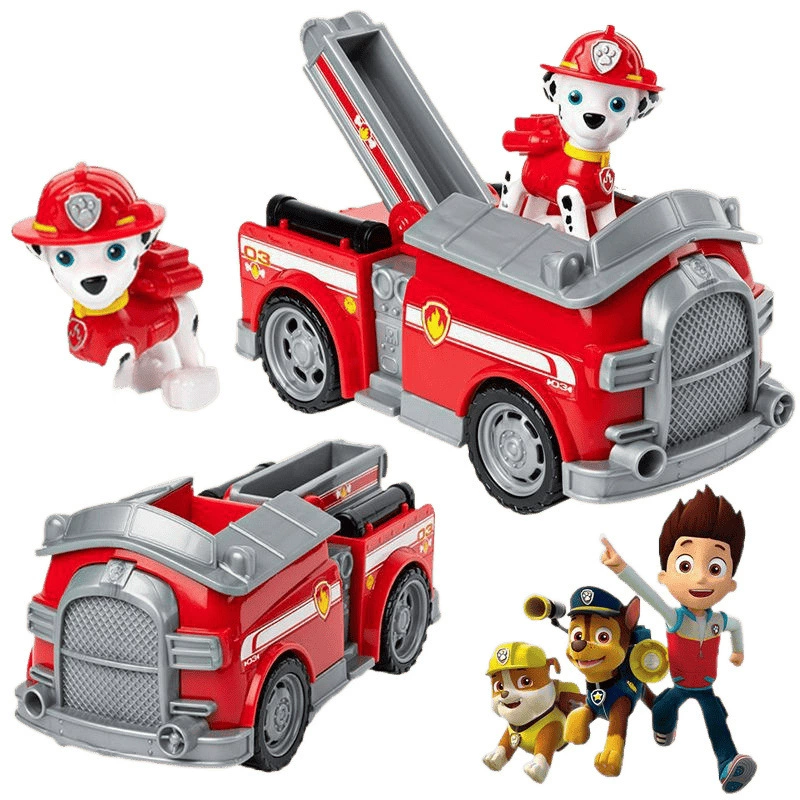 Команда Ванванг (Wangwang) представляет полный набор Land Captain Ryde Captain Dogs Series Gray Mao Mao Mao Fire Fire Rescue Car