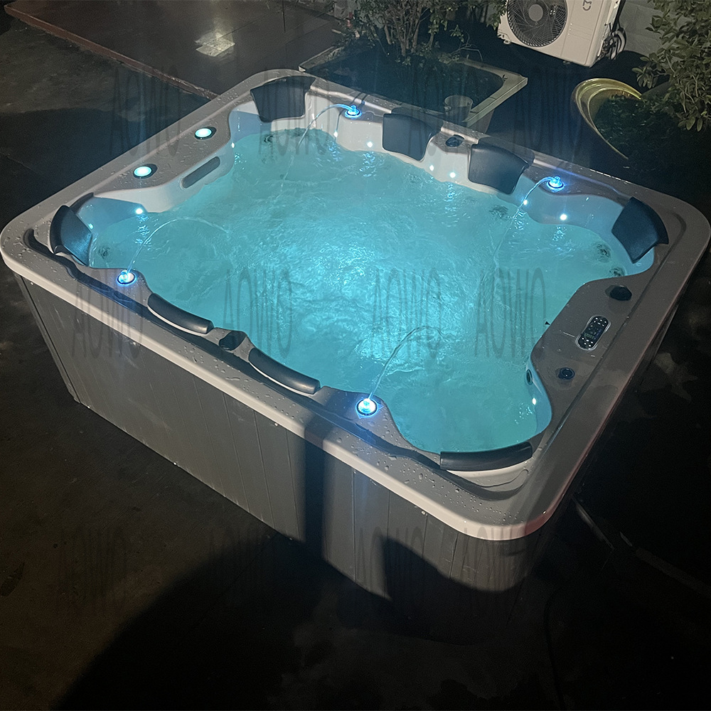 8 personas piscina de masaje al aire libre spa baño con TV spa baño clubhouse hotel villa uso