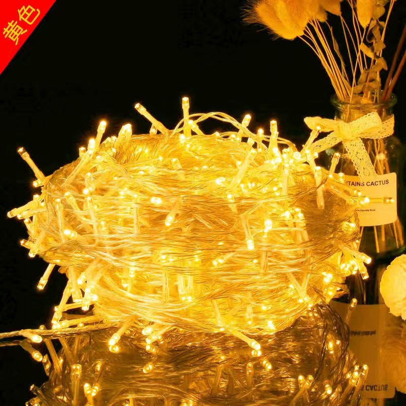 Cadena de luces LED Gypsophila luz intermitente Ingeniería de iluminación impermeable al aire libre Decoración de bodas de vacaciones Iluminación ambiente Cinturón de luces al por mayor